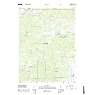 2018 Map of Badger Mountain, 2018 Print