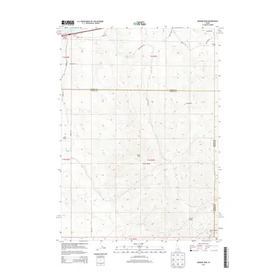 2013 Map of Badger Peak, 2013 Print