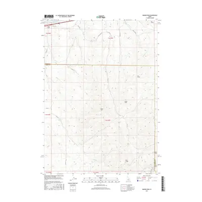2017 Map of Badger Peak, 2017 Print