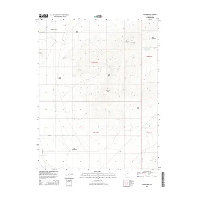 2014 Map of Badger Peak, 2014 Print