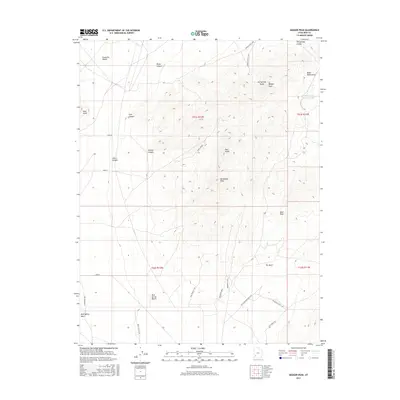 2017 Map of Badger Peak, 2017 Print