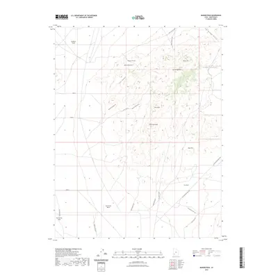 2023 Map of Badger Peak, 2023 Print