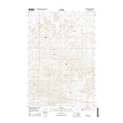 2014 Map of Badger Peak, 2014 Print