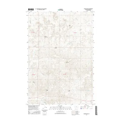 2017 Map of Badger Peak, 2017 Print