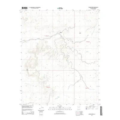 2014 Map of Badger Spring, 2014 Print