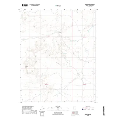 2018 Map of Badger Spring, 2018 Print