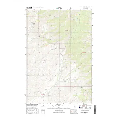 2017 Map of Badger Spring Gulch, 2017 Print