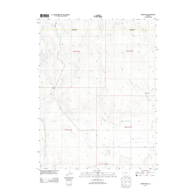 2013 Map of Badger Wash, 2013 Print