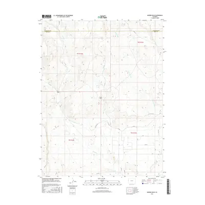 2016 Map of Badger Wash, 2016 Print