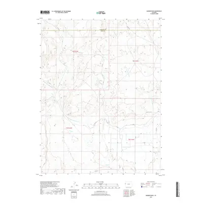 2019 Map of Badger Wash, 2019 Print