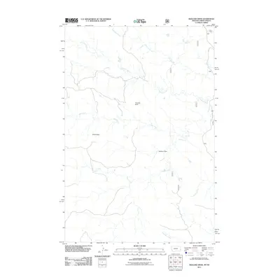 2011 Map of Badland Draw, 2011 Print