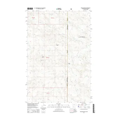2014 Map of Badland Draw, 2014 Print