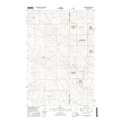 2017 Map of Badland Draw, 2017 Print