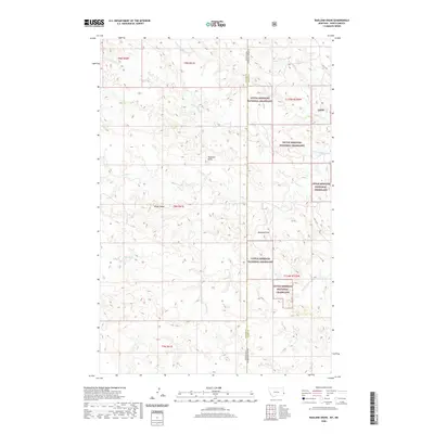 2020 Map of Badland Draw, 2020 Print