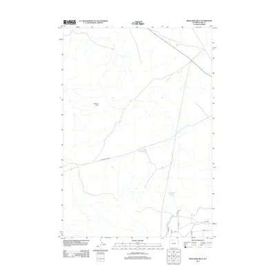 2012 Map of Badlands Hills, 2012 Print