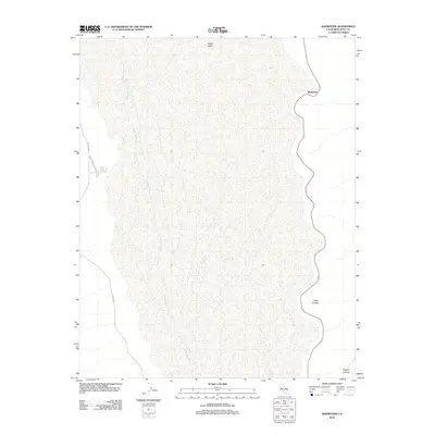 2012 Map of Badwater, 2012 Print