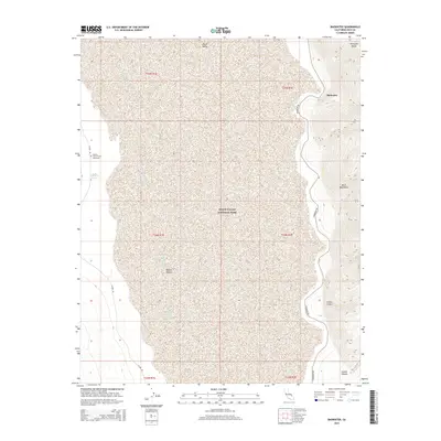 2015 Map of Badwater, 2015 Print