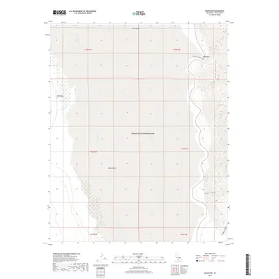 2018 Map of Badwater, 2018 Print