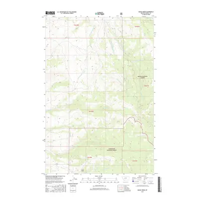 2017 Map of Baggs Creek, 2017 Print