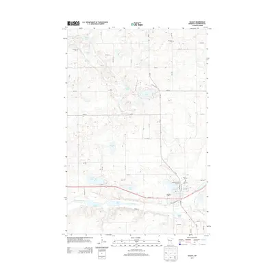 2013 Map of Bagley, 2013 Print