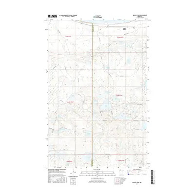 2016 Map of Bagley Lake, 2016 Print