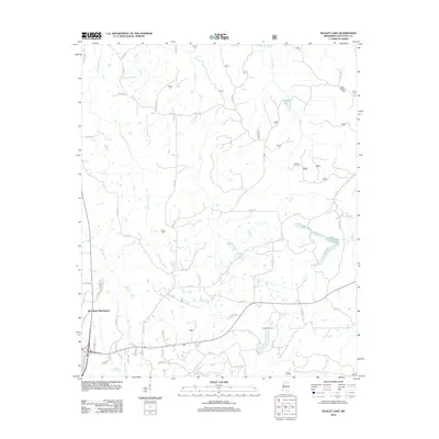 2012 Map of Bagley Lake, 2012 Print