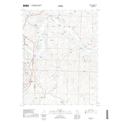 2017 Map of Bagnell, 2017 Print