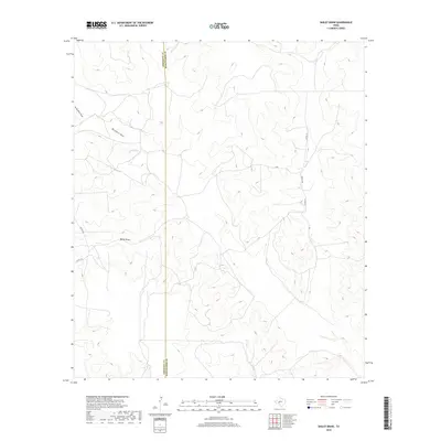2019 Map of Bailey Draw, 2019 Print