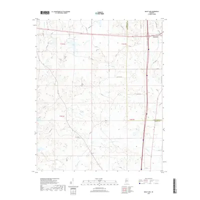 2018 Map of Bailey Lake, 2018 Print