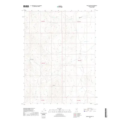 2018 Map of Bailey Mountain, 2018 Print