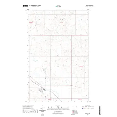 2020 Map of Bainville, 2020 Print