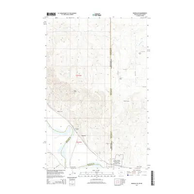 2014 Map of Bainville SE, 2014 Print