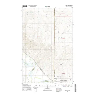 2017 Map of Bainville SE, 2017 Print