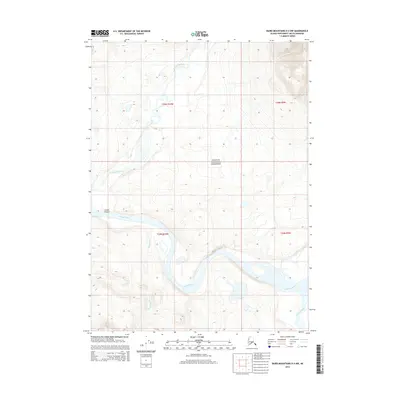 2014 Map of Baird Mountains D-4 NW, 2014 Print