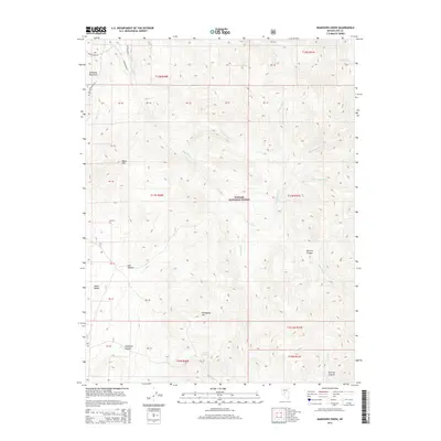 2014 Map of Bakeoven Creek, 2014 Print
