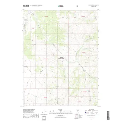 2018 Map of Bakeoven Creek, 2018 Print