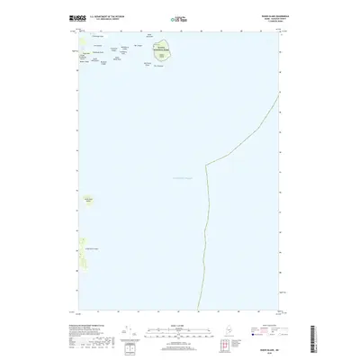 2018 Map of Baker Island, 2018 Print