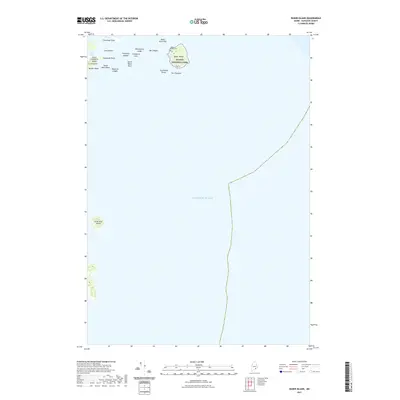 2021 Map of Baker Island, 2021 Print