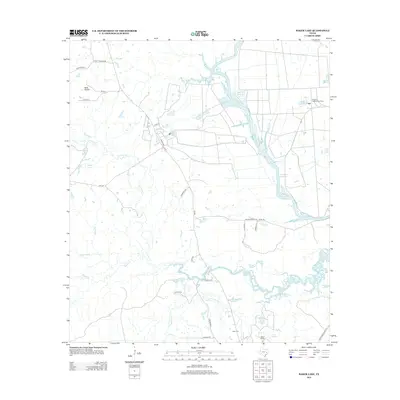 2013 Map of Baker Lake, 2013 Print
