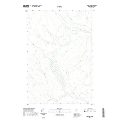 2021 Map of Baker Lake NW, 2021 Print