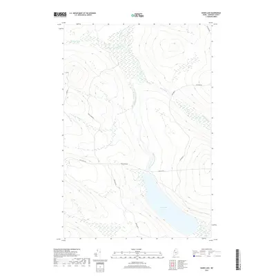 2018 Map of Baker Lake, 2018 Print