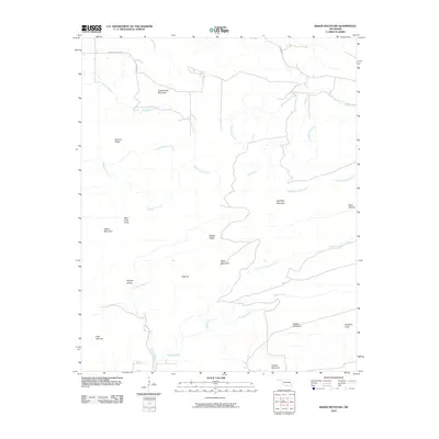 2010 Map of Baker Mountain, 2010 Print