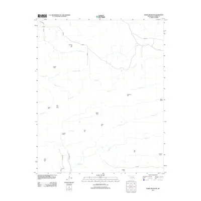 2012 Map of Baker Mountain, 2012 Print