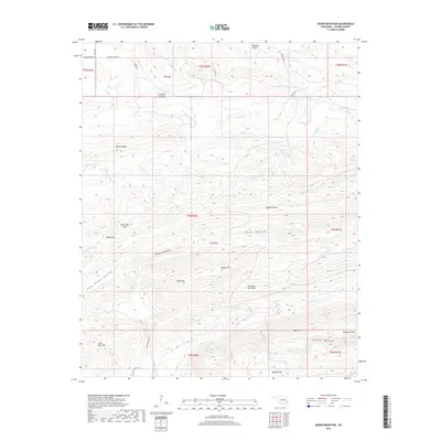 2018 Map of Baker Mountain, 2018 Print