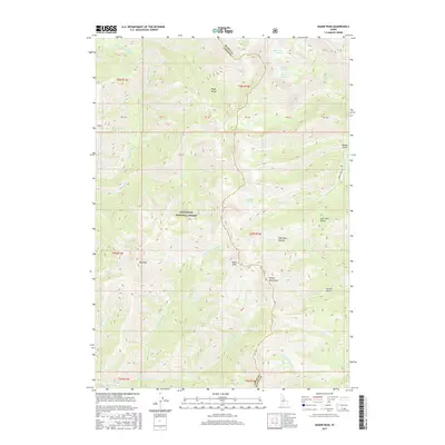 2017 Map of Baker Peak, 2017 Print