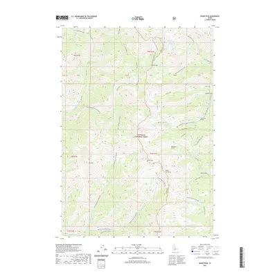 2020 Map of Baker Peak, 2020 Print