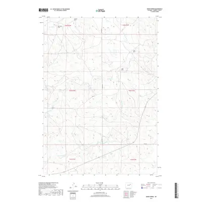 2017 Map of Baker Spring, 2017 Print