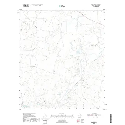2019 Map of Baker Spring, 2019 Print