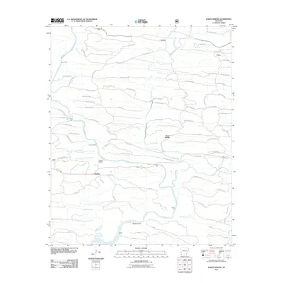 2011 Map of Baker Springs, 2011 Print