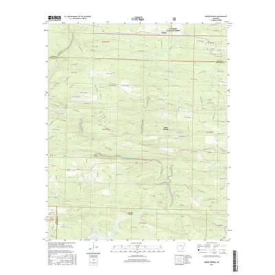 2017 Map of Baker Springs, 2017 Print